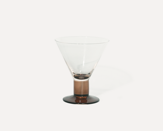 Vaso de vidrio — Base marrón
