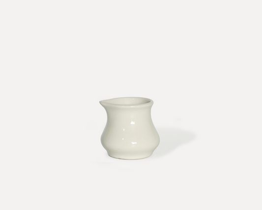 Jarrón de leche de cerámica — Blanco roto